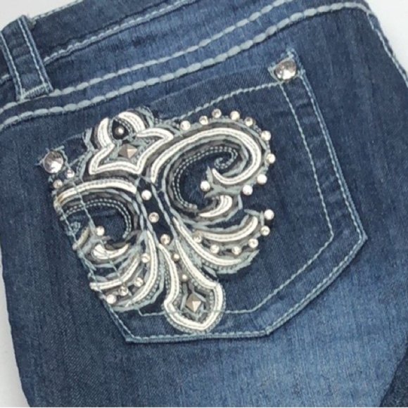 LIKE NEW RECRUIT JEANS DENIM CAPRIS 8/29x22 🦋 - Picture 8 of 11